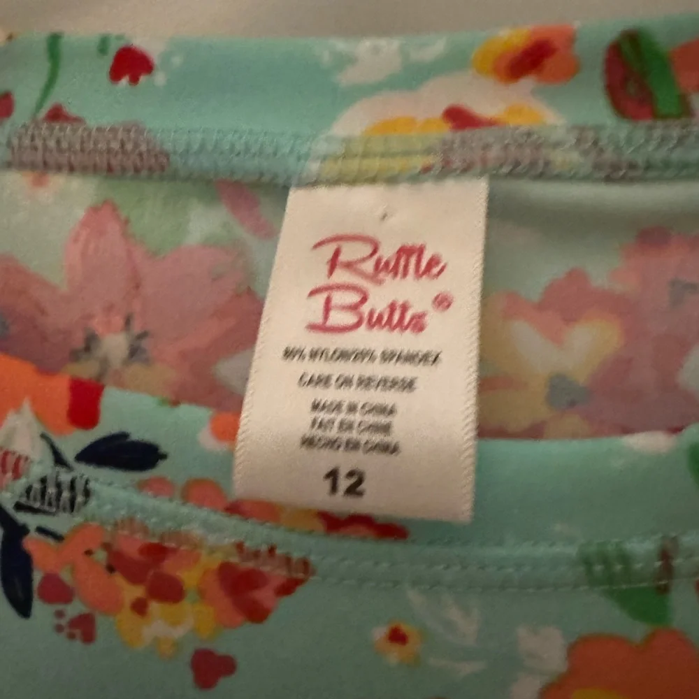Ruffle Butts swim top size 12